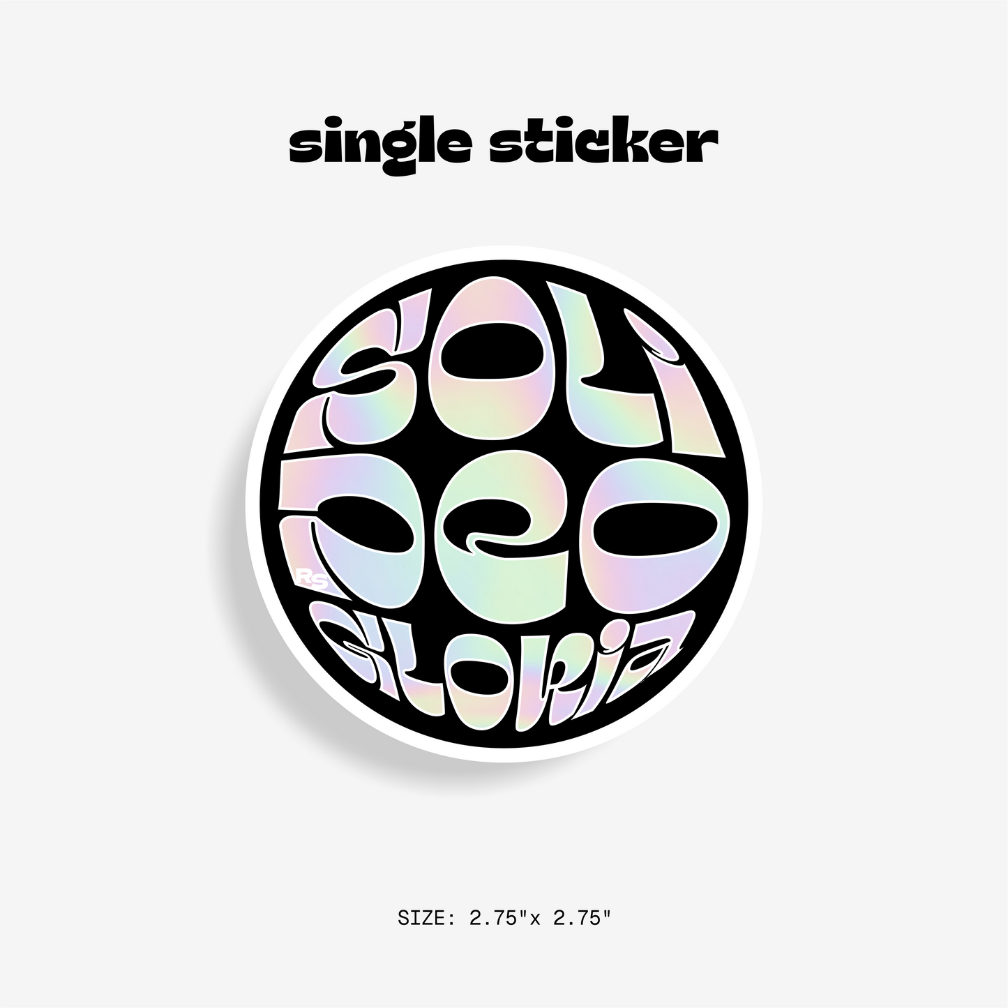 HOLOGRAPHIC SDG STICKER - SINGLE
