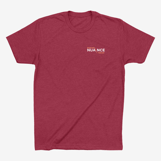 ROOM FOR NUANCE TEE - HEATHER CARDINAL