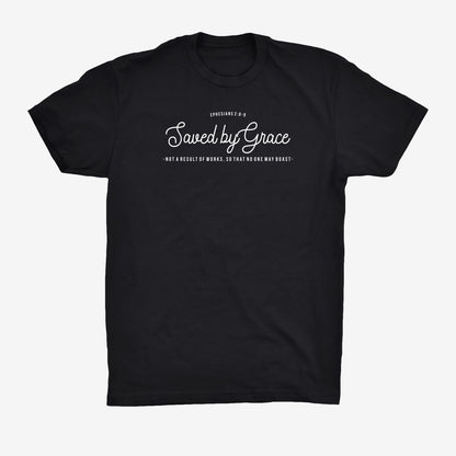 SAVED BY GRACE TEE - BLACK