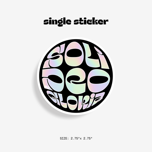 HOLOGRAPHIC SDG STICKER - SINGLE