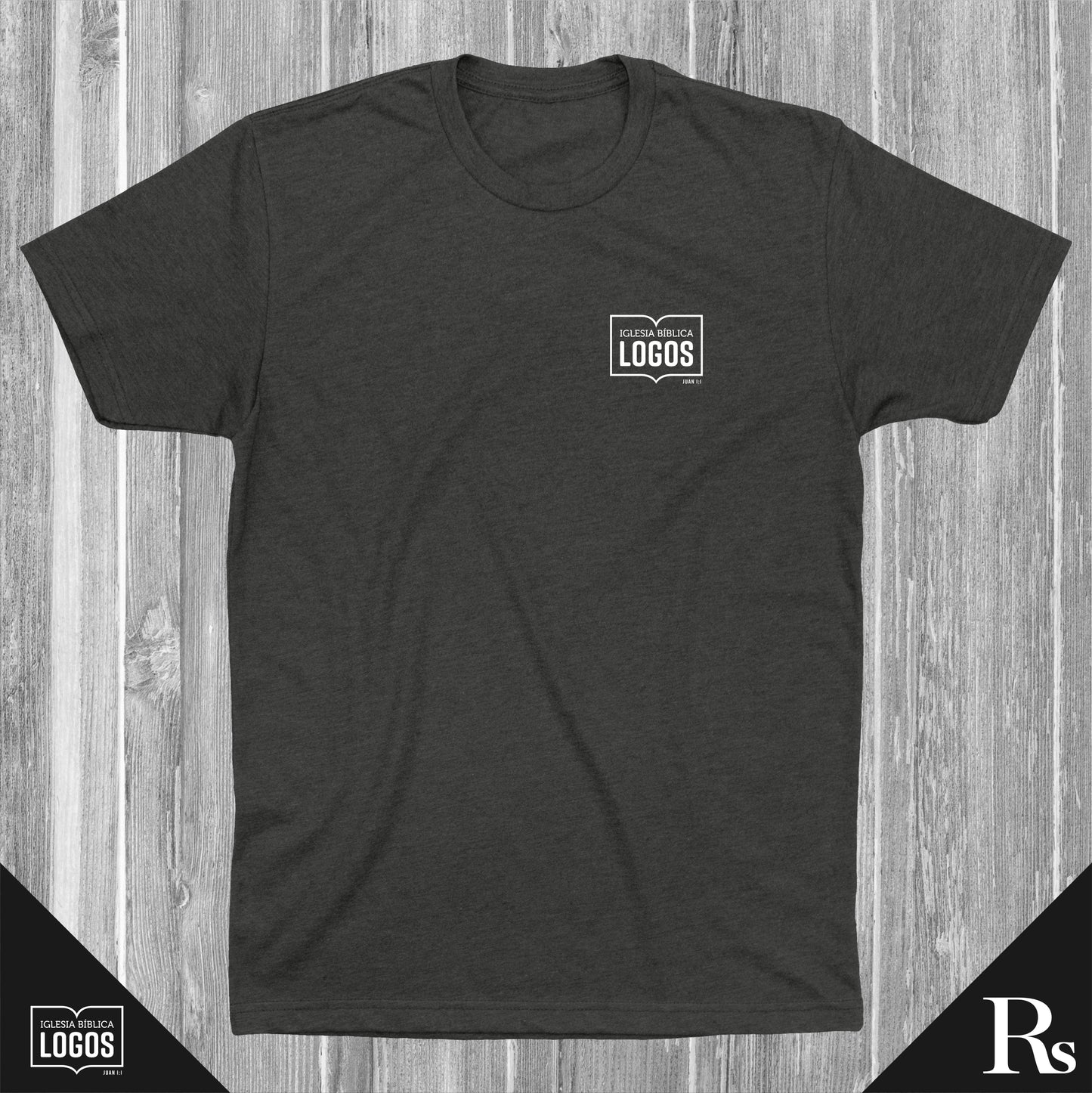 Iglesia Biblica Logos HEATHER BLACK | Rs T-shirts