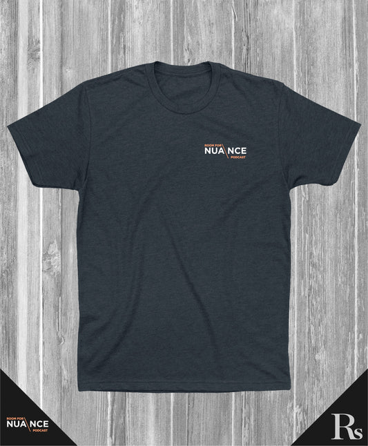 Room for Nuance Heather Navy | Official Podcast T-shirt