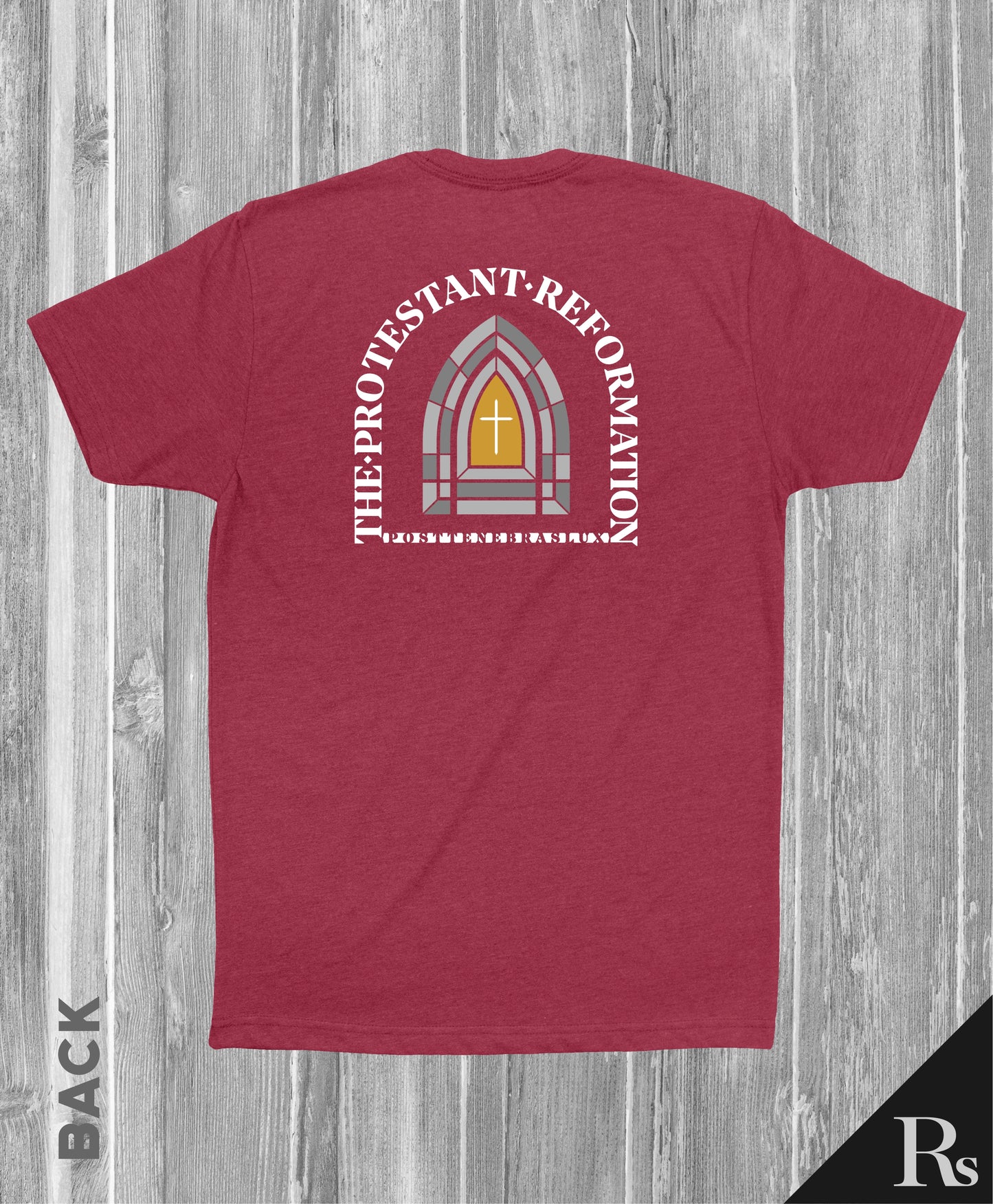 Stained Glass Protestant Reformation  Cardinal | Rs T-shirt