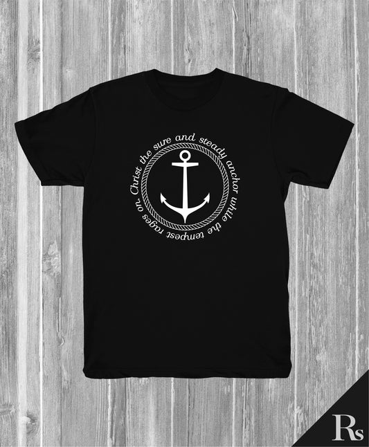 Christ the Sure and Steady Anchor Elegant | Rs T-shirts